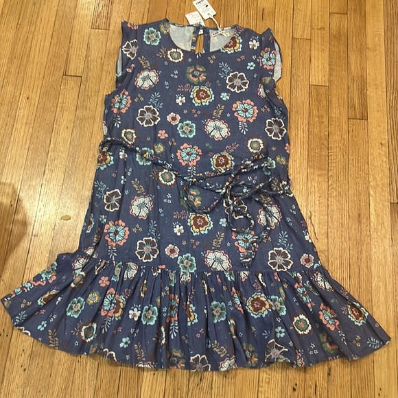 New Marine Layer Laney Mini Dress Marlin Hibiscus Floral size L - Picture 5 of 14